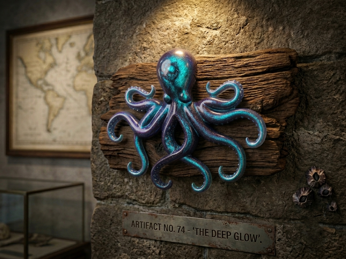 Iridescent Metallic Octopus 🐙
